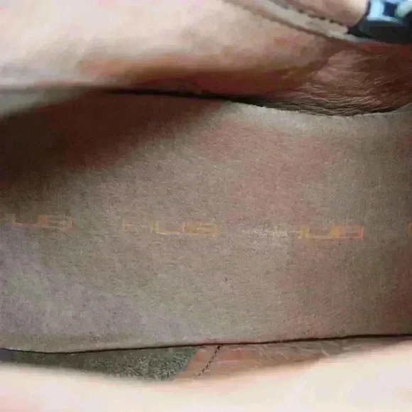 Hub Women’s Brown Distressed Leather Heeled Tall Boots Size EU 40 - Picture 10 of 12